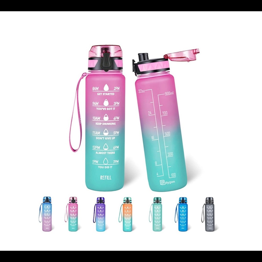 32oz Motivational Water Bottle
